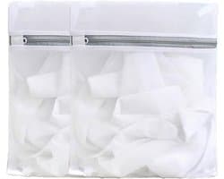 Waszakken 2-pack 40x50cm - Herbruikbare ritswaszakken - Duurzaam polyester mesh - Bescherming voor delicate kleding - ShopVlot