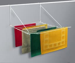 Tomado - Droogrek Breda - 7 meter drooglengte - Ophangen aan radiator, deur, douchewand of balkon - Wit — thumbnail 5