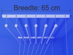 Heavy-duty Ruimtebesparend Plafond Wasrek - 7 stangen elk 200 cm lang — thumbnail 5