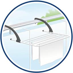 Droogrek Radiator - Handdoekhouder Radiator Met 3 Meter Drooglijnlengte - Handdoekrek Radiator - Wasrek Droogrek Balkon – Hangdroogrek - Droogrek Ophangbaar – Trapgat – Sneldrogend — thumbnail 5