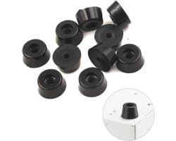 FSW-Products - 4 Stuks Rubberen Voetjes - Onderzetters en Stootdopjes - Rubber Deurstopper - Meubelonderzetter - Trillingsdempers - Antislip Bescherming - 12 x 8 x 7 mm — afbeelding 1
