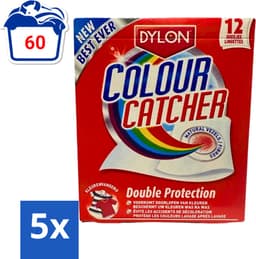 Dylon - Colour Catcher - Voorkomt doorloop van Kleuren - 12 Doekjes - Bulkverpakking - 5 stuks — thumbnail 1