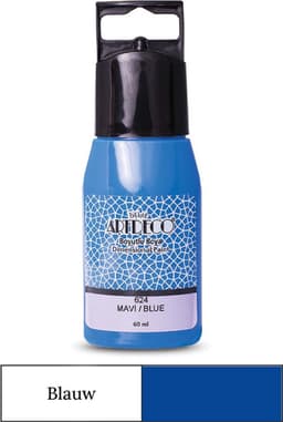 Artdeco 3D Dimensionale Verf Set – 2x50 ml – Blauw & Wit – Geschikt voor Stof, Glas, Keramiek, Karton, Metaal, Papier & Steen – 3D Liner Textuur- en Reliëfschilderen Dimensional Paint — thumbnail 2