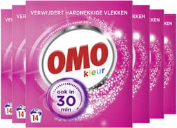 Omo - Waspoeder - Kleur - 6 verpakkingen 84 wasbeurten - Voordeelverpakking — thumbnail 2