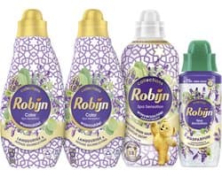 Robijn - Spa Sensation - 4 stuks - 2x wasmiddel + 1 wasverzachter + 1 wasparfum - Voordeelverpakking