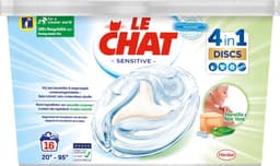 Le Chat Sensitive - Wasmiddelcapsules - Witte en Gekleurde Was - Marseille & Aloë Vera - 16 Wasbeurten — thumbnail 2