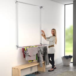 Foxydry Wall 88 cm White droogrek wandmontage -bediening links- - Witte kleur - 88 x 52 x 137 cm — thumbnail 4