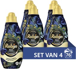 Robijn - Vloeibaar Wasmiddel -Klein & Krachtig - Beautiful Mystery - 4 flessen - 76 wasbeurten - Voordeelverpakking — thumbnail 1