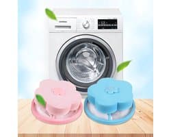 Herbruikbaar Wasmachine Filter - Haar Vanger - Drijvend Vangnet - Wasmachine Reiniger - Wasmachine Cleaner - Drijvend vangnet - Haarvanger - Ontstopper - Thuis - innovatie - Vangnet - Schoonmaakmiddel - Vuil verwijderen Blauw / Roze - 4 Stuk