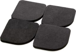 4 STUKS - Slip matjes voor de wasmachine, droger, koelkast, kast of ander apparatuur - Anti slip - Trillingsdempers - Geluiddempers - Anti slip pads - Anti tril mat wasmachine of droger - Voetjes rubber - Meubelonderzetters — thumbnail 1