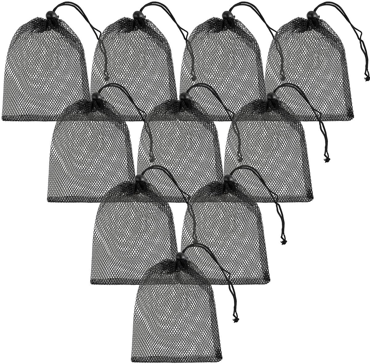 IMPERATORIS® Waszakjes voor Wasmachine - Bescherming voor Fijne Was en Schoenen - Mesh Wasnet met Rits - Voorkomt Slijtage - Set van 10 - zwarte - 20 x 15 cm — afbeelding 1