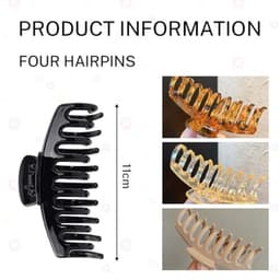 Grote Antislip Haarklemmen - Vintage Klauwclips voor Dikker Haar — thumbnail 4