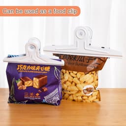 Extra Grote Bulldog Clips Wit & Zwart 22 cm - 2 Stuks Sterke Documentenbinders — thumbnail 3