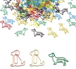 80 Kleurrijke Paperclips in Leuke Honden Vorm voor Kantoor en School — thumbnail 1