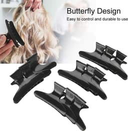 Haarclips voor Kappers - 12 Stuks Zwarte Klemmen voor Haarstyling — thumbnail 4