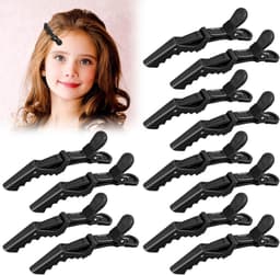 12x Professionele Krokodillen Haarclips voor Styling en Knippen - Antislip Grip — thumbnail 1