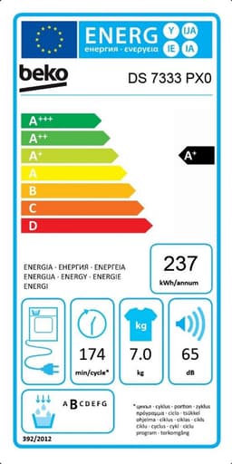Beko DS7333PX0 - Warmtepompdroger - NL/FR — thumbnail 2