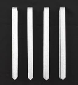 DanDiBo 4 stuks grondankers verzinkt XL grondankers voor rozenboog 30 cm haringen grondpen grondpen bevestiging verankeringsset — thumbnail 4