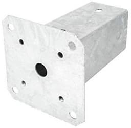 Vierkante Ankerbeugel voor Posten 120 x 120 mm - Gegalvaniseerde Staalbasis voor Concreet, Hekken, en Tuinhuisjes — thumbnail 2