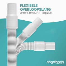 Sifon voor Gootsteen met Flexibele Afvoerslang en Dubbele Aansluiting — thumbnail 2