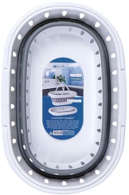 Storage Solutions Wasmand - opvouwbaar - met handvatten - kunststof - 25 Liter - 58 x 38 cm - Draagwasmand - Wasgoedmand — thumbnail 5