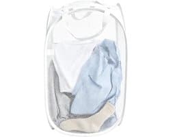 Opvouwbare 70L Mesh Ademende Kleding Mand met Handvat