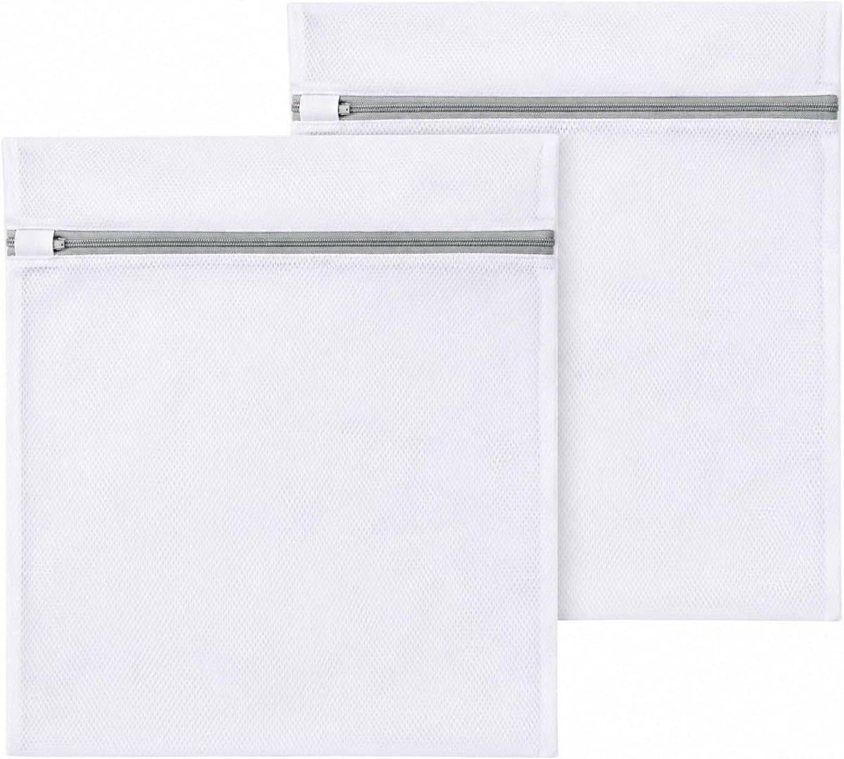 Waszak, groot, 2 stuks, 60 x 60 cm, mesh waszak met ritssluiting — afbeelding 1