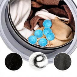 12x Anti-Pluis Ballen voor Wasmachine - Verwijdert Huisdierhaar & Pluisjes — thumbnail 2