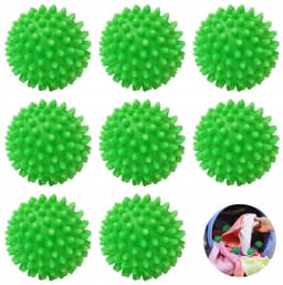 8 Stuks Witte Wollen Droogballen voor Zachte Kleding en Sneller Drogen — thumbnail 2