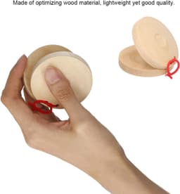 Castanet Paar Castagnetten Houten Castagnetten Vingerkleppen Muziekinstrument — thumbnail 3