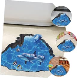 1Set Vloerstickers Kinderkamer Zelfklevende Onderwater Muurdecoratie Speelkamer Kleuterklas Wanddecoratie — thumbnail 3