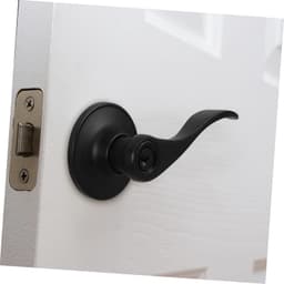 1set Privacy Deurhendel Met Sleutel Minimalistische Zinklegering Deurslot Voor Slaapkamer Badkamer Eenvoudige Installatie Duurzaam Elegant Ontwerp Voor Binnenruimtes — thumbnail 3