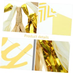 1set Gouden Verjaardagsbanner Hangdecoratie Voor Feesten Herinneringen Fotobehang Premium Herbruikbaar Voor Binnen Buiten Decoratie — thumbnail 5