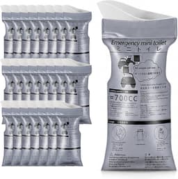 24x Urinezak voor onderweg, Wegwerp WC-zak met Superabsorber, 700ml Noodurinaal voor Mannen Vrouwen, Plaszak voor Auto Kamperen Buiten — thumbnail 1