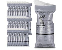 24x Urinezak voor onderweg, Wegwerp WC-zak met Superabsorber, 700ml Noodurinaal voor Mannen Vrouwen, Plaszak voor Auto Kamperen Buiten