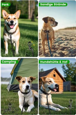 SnelShoppen - Pro Ground Anchor 37 cm - Extra Stabiele Spiralanker tot 100 kg voor Grote Honden - Roestbestendig, Ideaal voor Strand, Camping, Tuin en — thumbnail 2