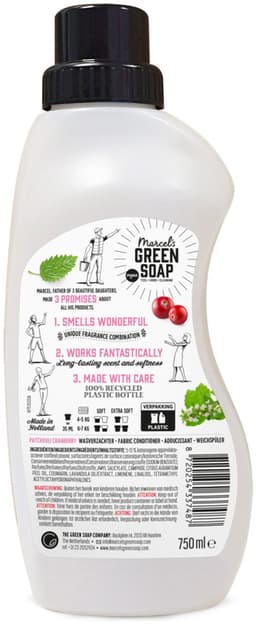 Marcel's Green Soap Wasverzachter Patchouli & Cranberry 30 Wasbeurten 750 ml — thumbnail 5