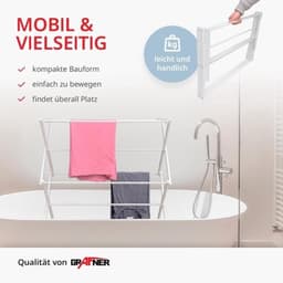 Inklapbaar droogrek als toren - 11 stangen - Ruimtebesparend voor binnen en buiten — thumbnail 3