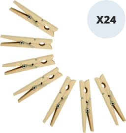MSV Houten Wasknijpers – Set Knijpers van Hout voor Alle Soorten Wasgoed – Praktisch Ontwerp – 10 cm — thumbnail 3