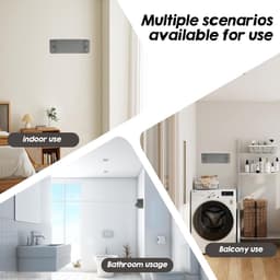 Retractable Clothesline 4.2 m Pull-Out Adjustable Waterproof Hanging Clothesline- Indoor Outdoor Use — thumbnail 2