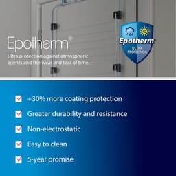 Metaltex Gale wasdroger over de deur grijze Epotherm coating 35 x 58 x 87 cm - compact en krachtig — thumbnail 5