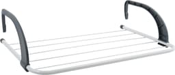 MSV Inklapbaar wasgoedrekje - 2x - klein droogrek - 3 meter waslijn - Ophangbaar - 34 x 51 cm - radiator/deur — thumbnail 2