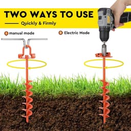 Grondankers 4 stuks haringen - verstelbare riemen - draaihulp - voor trampoline tuinhuis schommels & spiraal Earth Ground — thumbnail 3