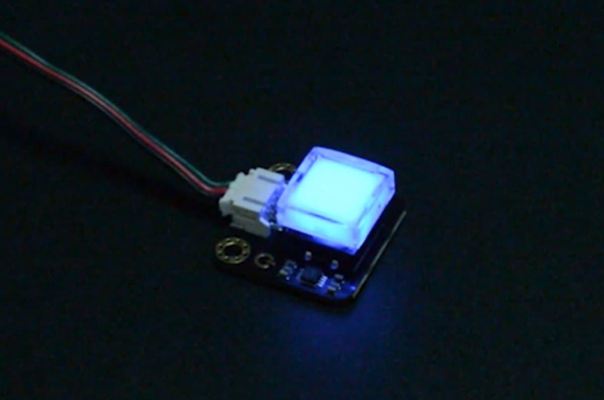 Gravity: LED-schakelaar vierkant voor Arduino / micro:bit DFR0789 — afbeelding 1