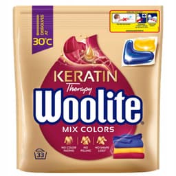 Woolite Keratin Therapy - Wasmiddel Capsules - 33 Stuks - Bescherming - Kleurvast — thumbnail 1