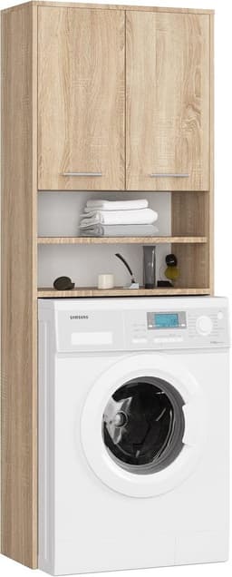 Wasmachine Ombouw - Opbouwmeubel - Kast Wasdroger - Meubel - strak look — thumbnail 1
