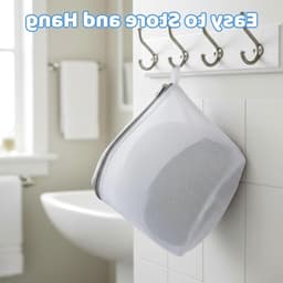 Set van 2 wasnetten voor bh's en ondergoed, ronde waszakken met rits, ideaal voor reizen en delicate was — thumbnail 3
