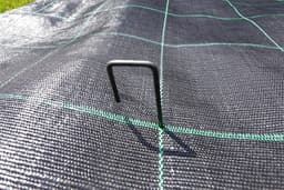 100x Stalen Grondankers van niet Verzinkt Staaldraad - 150 mm lang, 30 mm breed, Ø 4 mm - Grondankers Voor Onkruidmat, Tuinmat, Schutting & Camping - Stalen Grondnagels — thumbnail 4