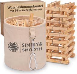 Wasknijperzak - Knijpermand - Wassen Ophangen - Met Karabijnhaak - 16 x 16 x 18 cm - Niet gespecificeerd — thumbnail 1