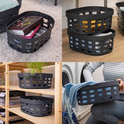 Sunware Sigma Home mand 15L - Set van 6 - Antraciet — thumbnail 3
